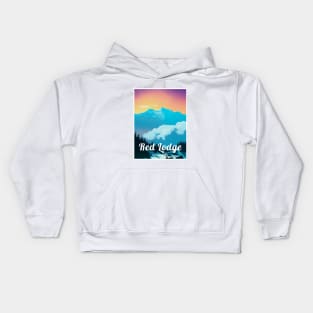 Red Lodge ski - Montana Kids Hoodie